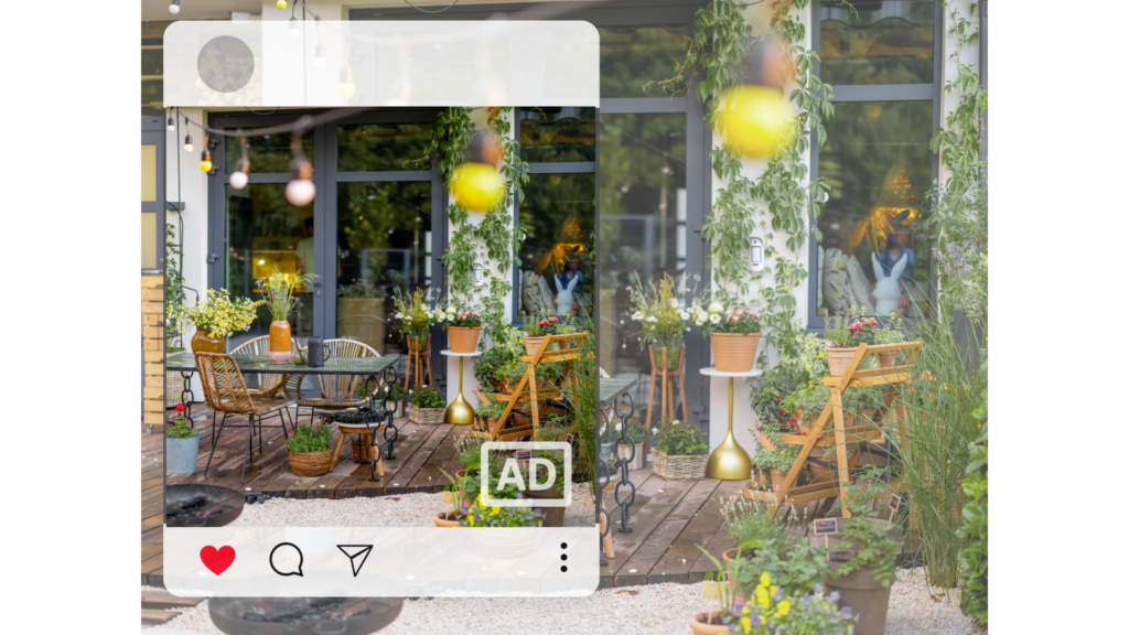 A social media post capturing the beauty of an outdoor shoot location.