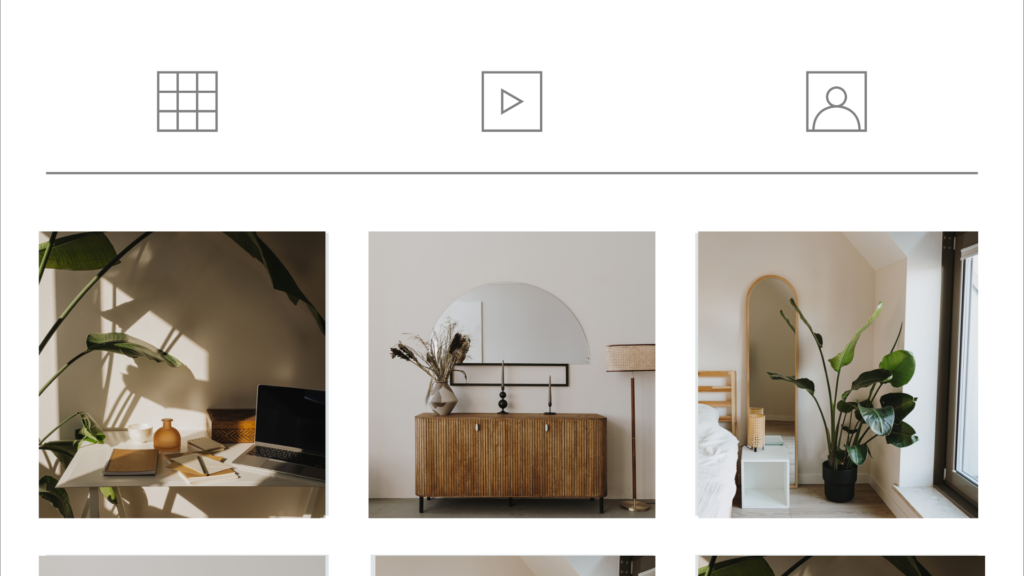 A vibrant Instagram feed showcasing a shoot location's best features.