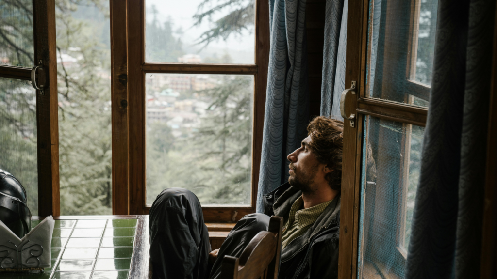 A person using storytelling techniques to create a compelling narrative for a shoot location.